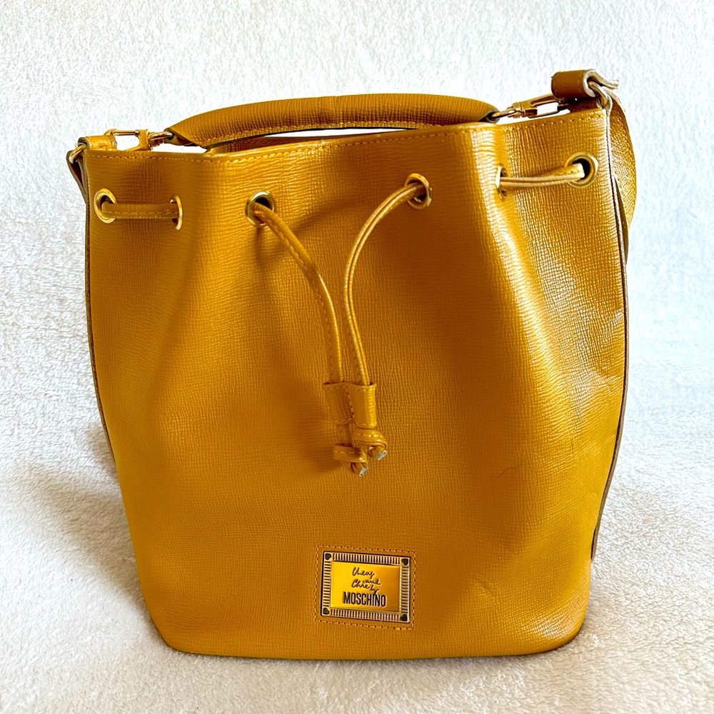 Moschino Cheap and Chic Leather Mustard Bag (Authentic)